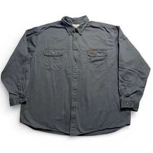 Carhartt Oakman Button Down Work Shirt Mens 2XL Twill Heavy Cotton Utility